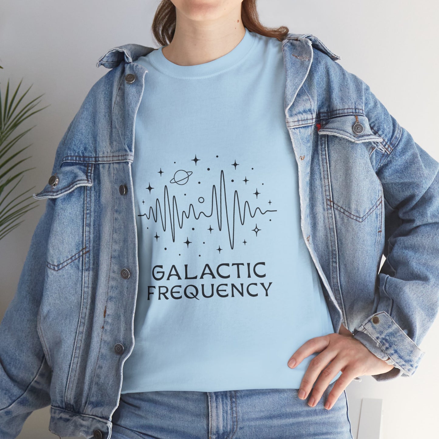 Galactic Frequency Unisex Tee, Cosmic Wave Shirt, Space Energy Graphic Tee, Astrology Gift, Stargazer Apparel, Spiritual Vibe