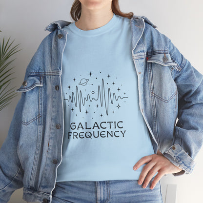 Galactic Frequency Unisex Tee, Cosmic Wave Shirt, Space Energy Graphic Tee, Astrology Gift, Stargazer Apparel, Spiritual Vibe