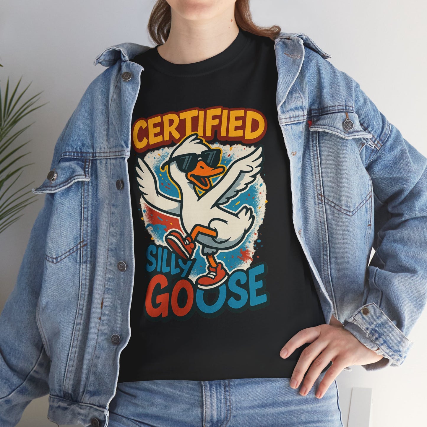 Silly Goose T-Shirt, Funny Cartoon Duck Tee, Quirky Meme Shirt, Retro Graphic, Cool Unisex Gift, Playful Goose Design
