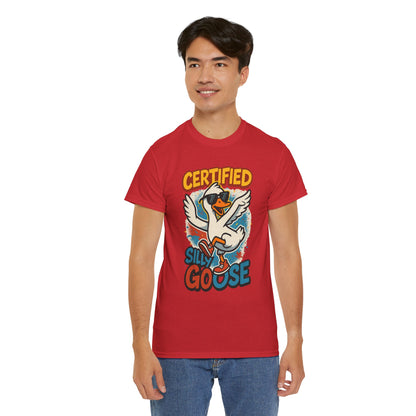 Silly Goose T-Shirt, Funny Cartoon Duck Tee, Quirky Meme Shirt, Retro Graphic, Cool Unisex Gift, Playful Goose Design