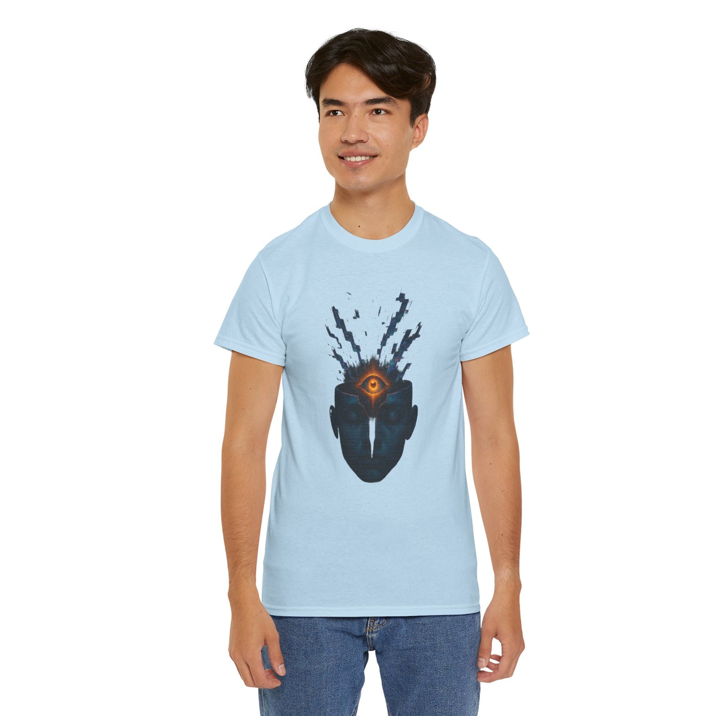 Mystical Third Eye Shirt, Trippy Unisex Tee, Spiritual Graphic Tee, Mind Bending Artwear