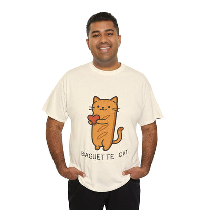Baguette Cat T-Shirt Cute & Funny Cat Lover Tee