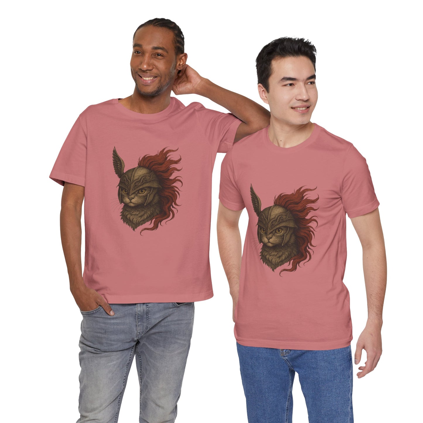 Malenia Cat Helmet Tee - Fantasy Cat T-Shirt, Elden Ring Inspired Shirt, Gamer Gift