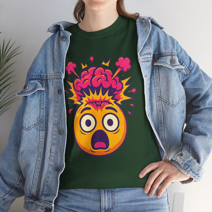 Exploding Emoji T-Shirt, Emotional Damage Meme Tee, Funny Cartoon Shirt, Colorful Unisex Gift, Shocked Face Graphic