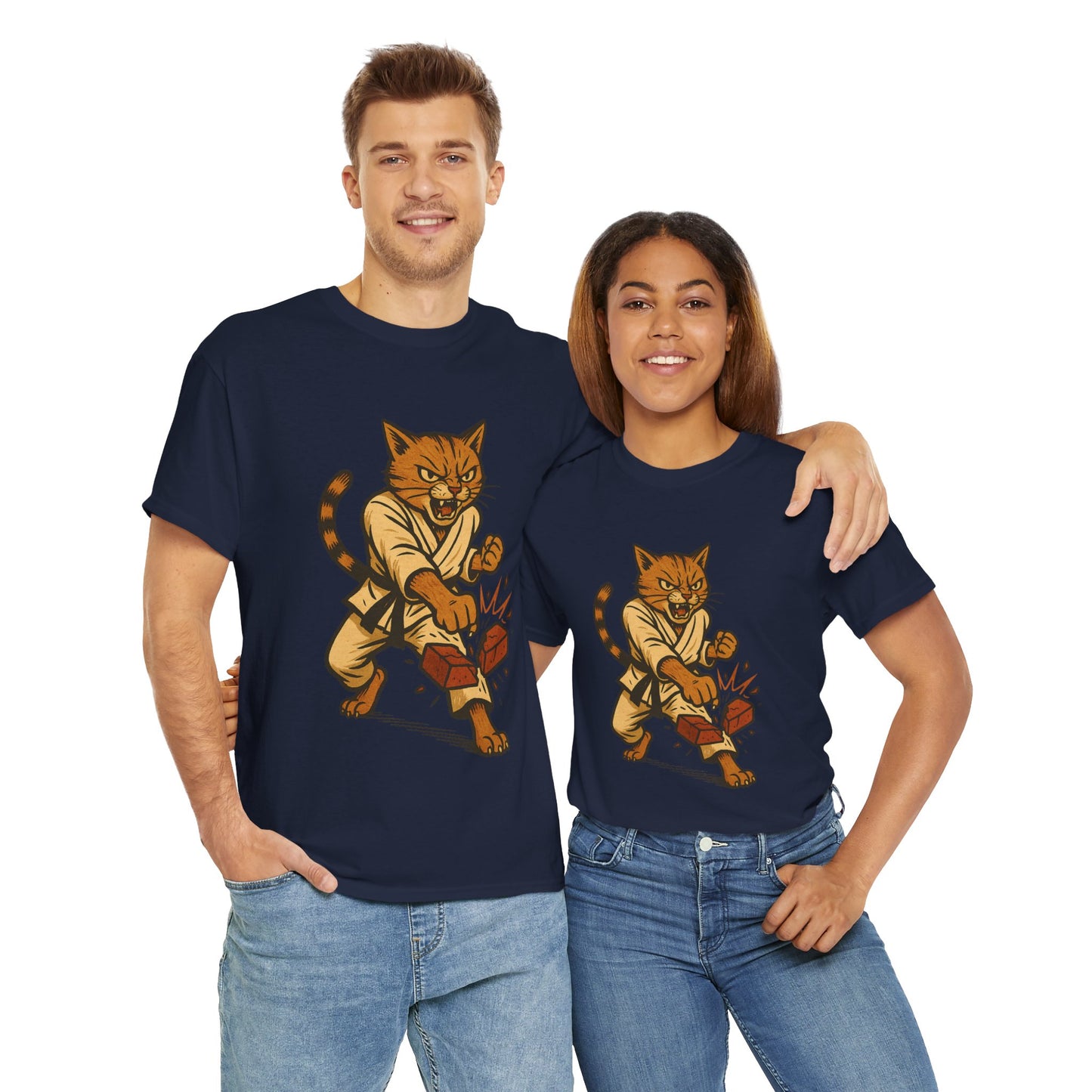 Karate Cat T-Shirt - Funny Martial Arts Unisex Tee for Cat Lovers, Paws & Claws Collection