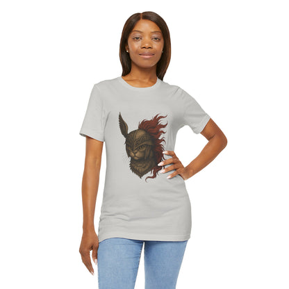 Malenia Cat Helmet Tee - Fantasy Cat T-Shirt, Elden Ring Inspired Shirt, Gamer Gift