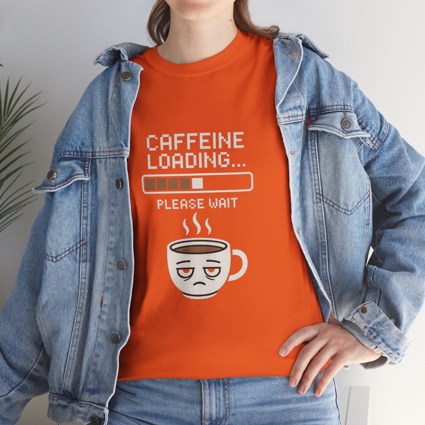 Caffeine Loading Tee - Funny Coffee Shirt, Unisex T-Shirt, Barista Gift, Casual Wear, Lazy Morning Tee, Coffee Lover Humor