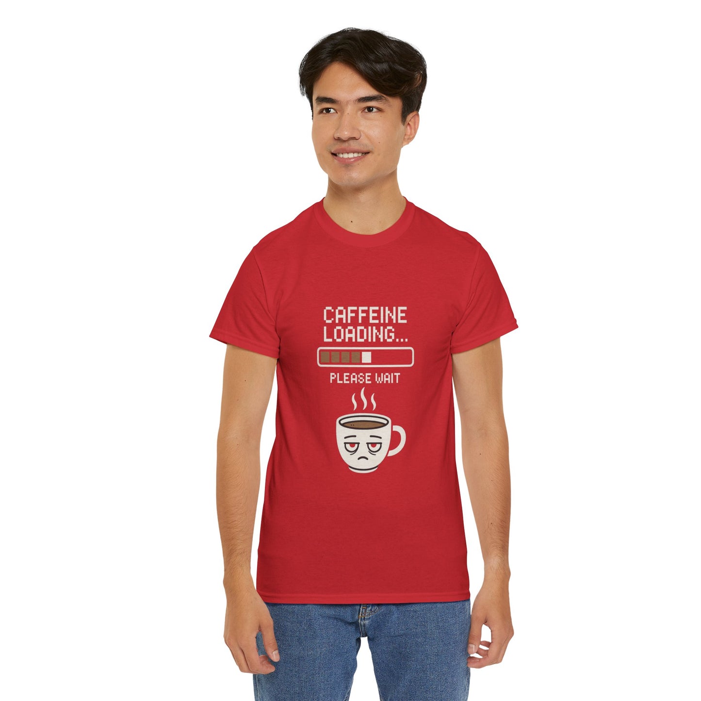 Caffeine Loading Tee - Funny Coffee Shirt, Unisex T-Shirt, Barista Gift, Casual Wear, Lazy Morning Tee, Coffee Lover Humor