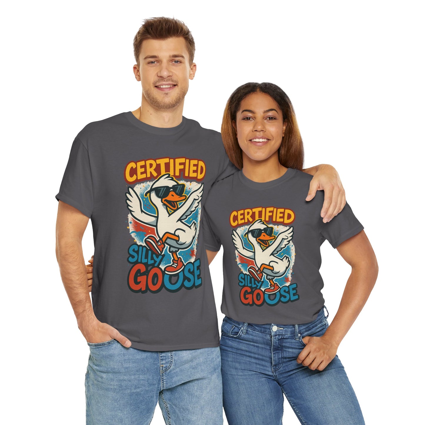 Silly Goose T-Shirt, Funny Cartoon Duck Tee, Quirky Meme Shirt, Retro Graphic, Cool Unisex Gift, Playful Goose Design