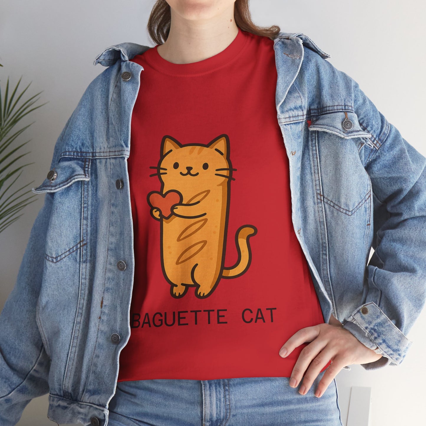Baguette Cat T-Shirt Cute & Funny Cat Lover Tee