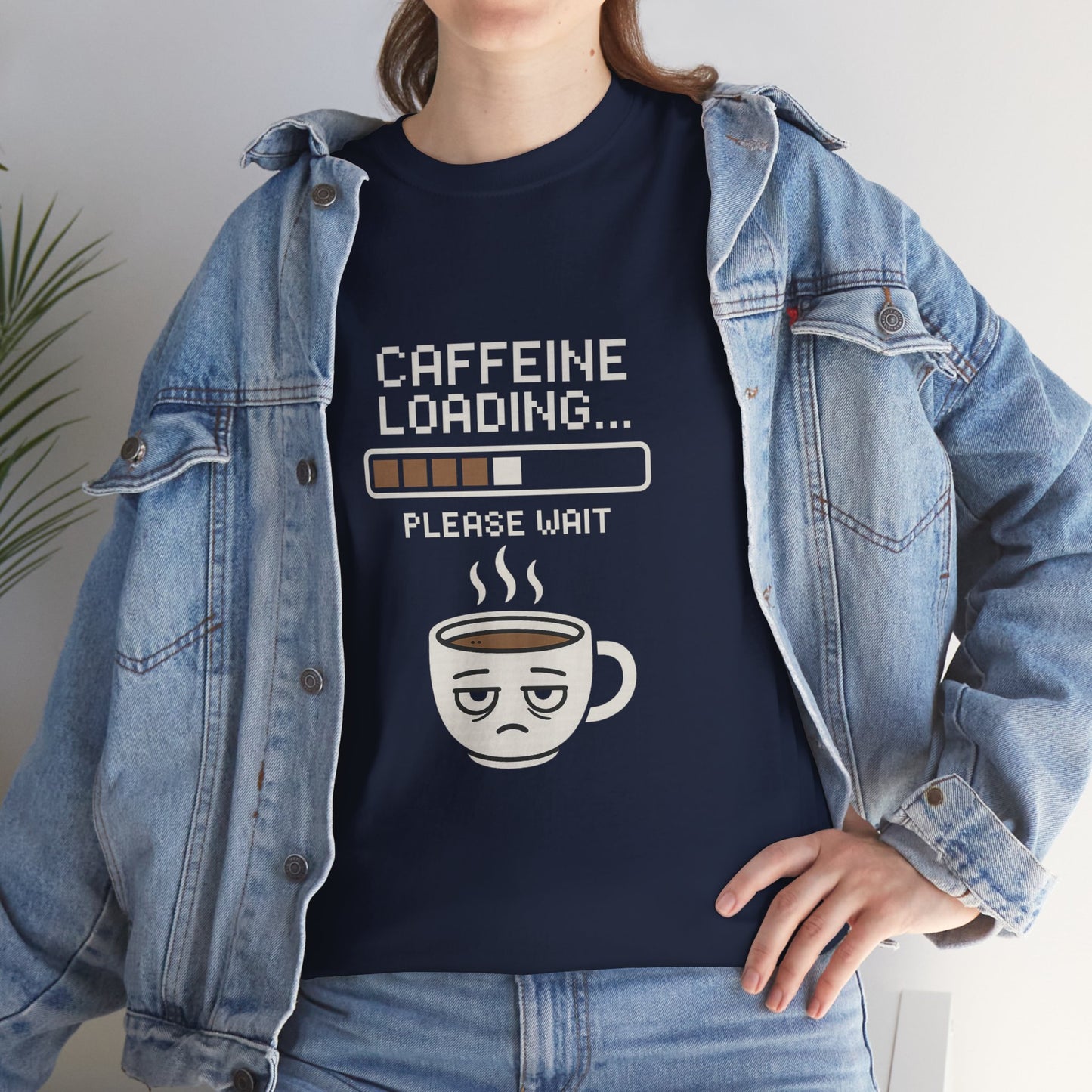 Caffeine Loading Tee - Funny Coffee Shirt, Unisex T-Shirt, Barista Gift, Casual Wear, Lazy Morning Tee, Coffee Lover Humor