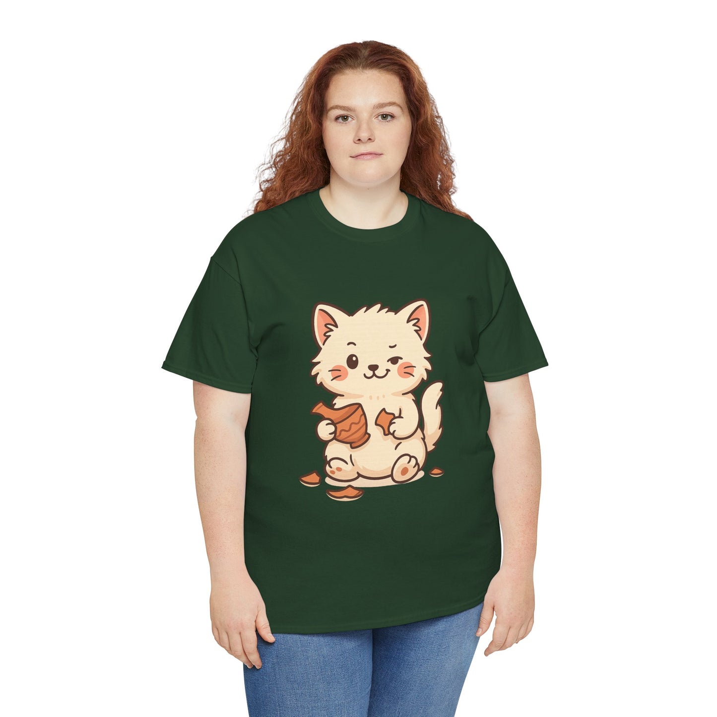 Cute Naughty Cat T-Shirt - Funny Kawaii Cat Shirt for Pet Lovers, Paws & Claws Collection