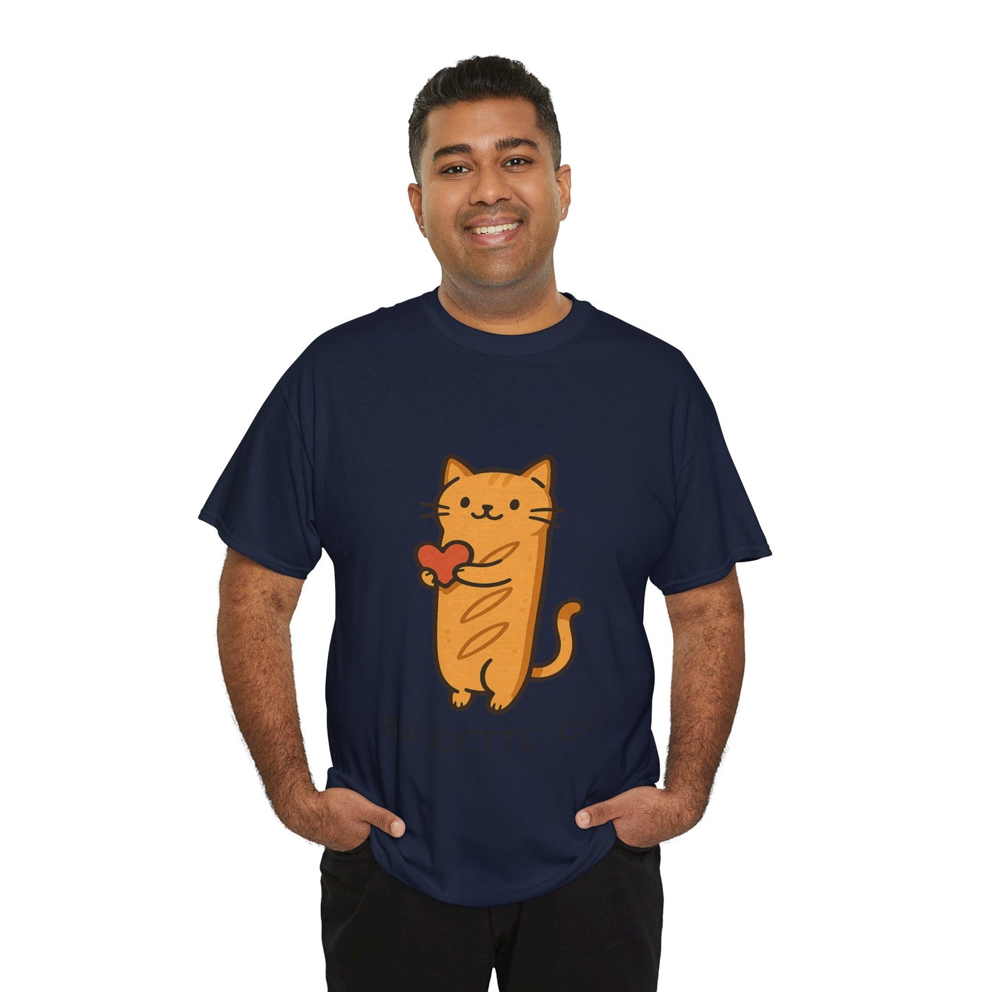 Baguette Cat T-Shirt Cute & Funny Cat Lover Tee