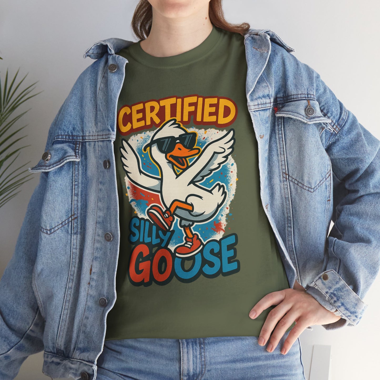 Silly Goose T-Shirt, Funny Cartoon Duck Tee, Quirky Meme Shirt, Retro Graphic, Cool Unisex Gift, Playful Goose Design