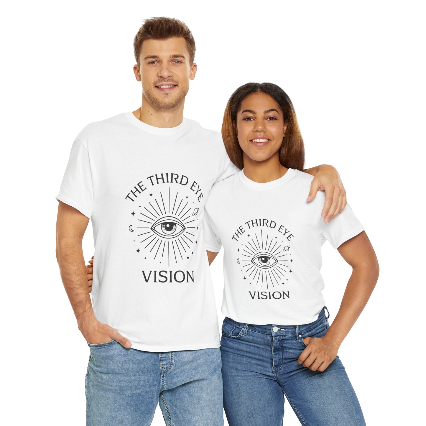 Third Eye Vision Unisex T-Shirt, Spiritual Eye Tee, Boho Festival Shirt, Mystical Graphic Tee, Gift for Seers & Intuitives