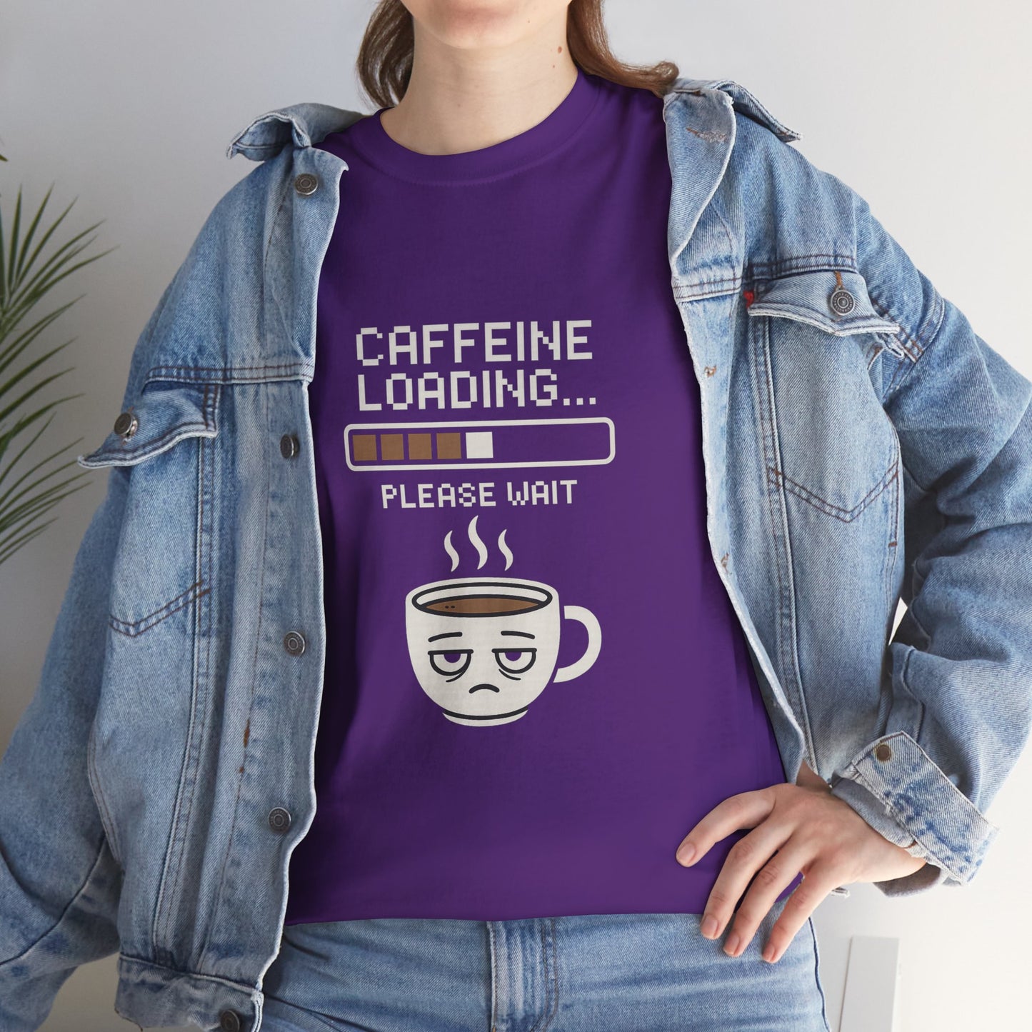 Caffeine Loading Tee - Funny Coffee Shirt, Unisex T-Shirt, Barista Gift, Casual Wear, Lazy Morning Tee, Coffee Lover Humor