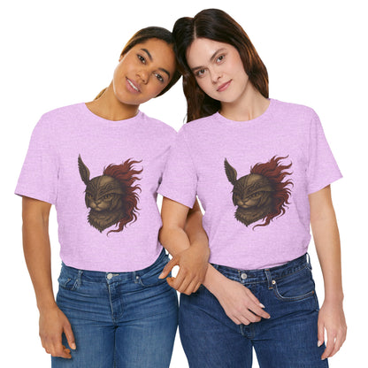 Malenia Cat Helmet Tee - Fantasy Cat T-Shirt, Elden Ring Inspired Shirt, Gamer Gift