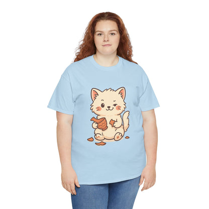 Cute Naughty Cat T-Shirt - Funny Kawaii Cat Shirt for Pet Lovers, Paws & Claws Collection