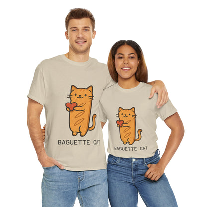 Baguette Cat T-Shirt Cute & Funny Cat Lover Tee