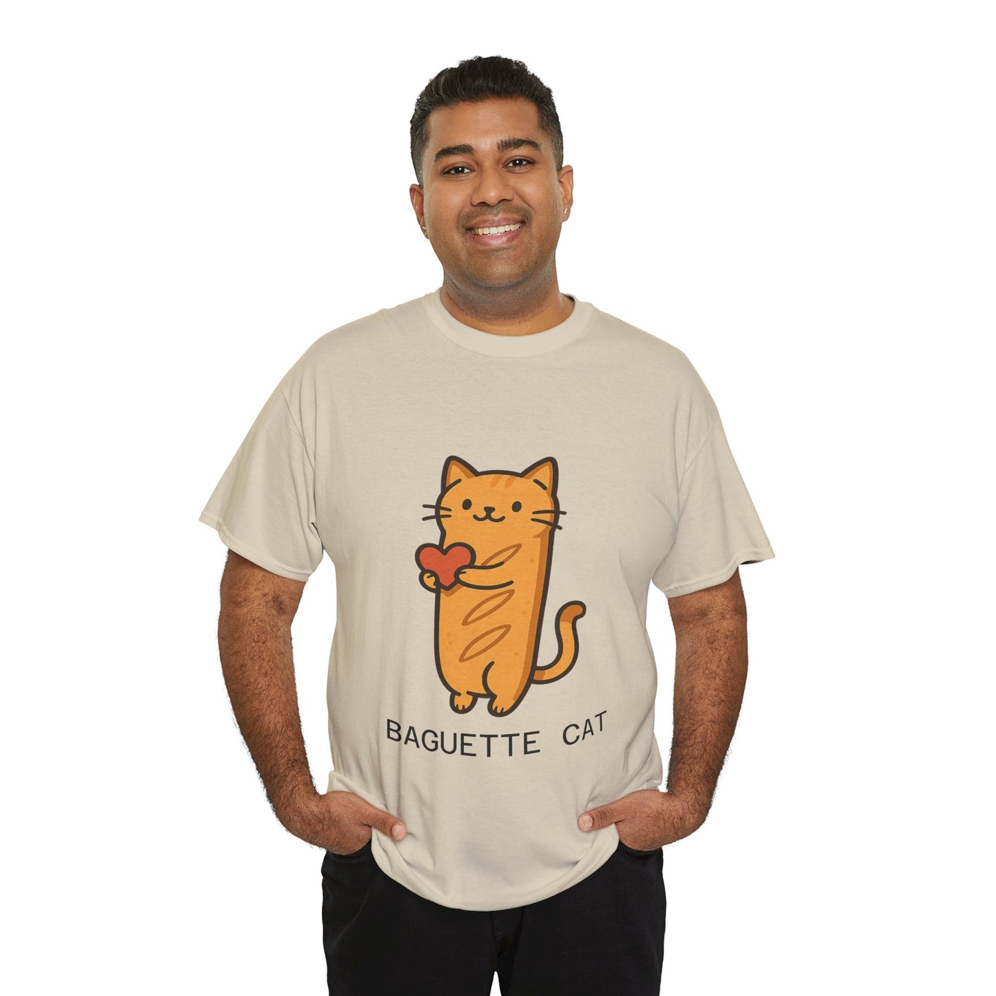 Baguette Cat T-Shirt Cute & Funny Cat Lover Tee
