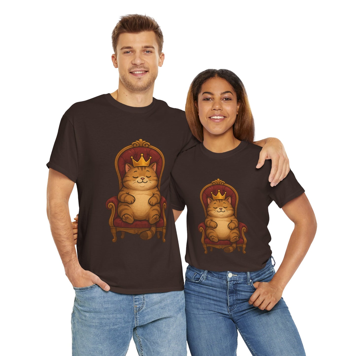 Royal Cat T-Shirt - Funny Unisex Cat Tee for Pet Lovers, Paws & Claws Collection