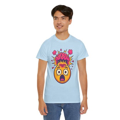 Exploding Emoji T-Shirt, Emotional Damage Meme Tee, Funny Cartoon Shirt, Colorful Unisex Gift, Shocked Face Graphic