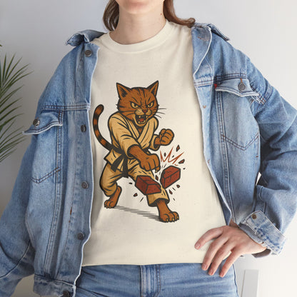 Karate Cat T-Shirt - Funny Martial Arts Unisex Tee for Cat Lovers, Paws & Claws Collection