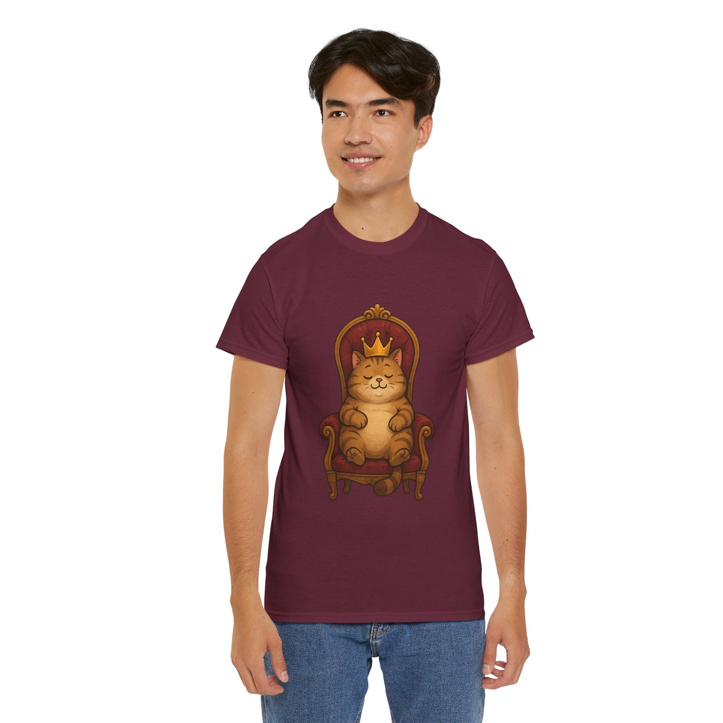 Royal Cat T-Shirt - Funny Unisex Cat Tee for Pet Lovers, Paws & Claws Collection