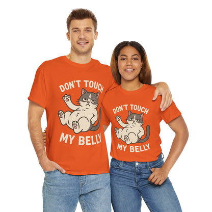 Dont Touch My Belly Cat Tee Grumpy Cat Graphic Shirt, Funny Unisex Gift