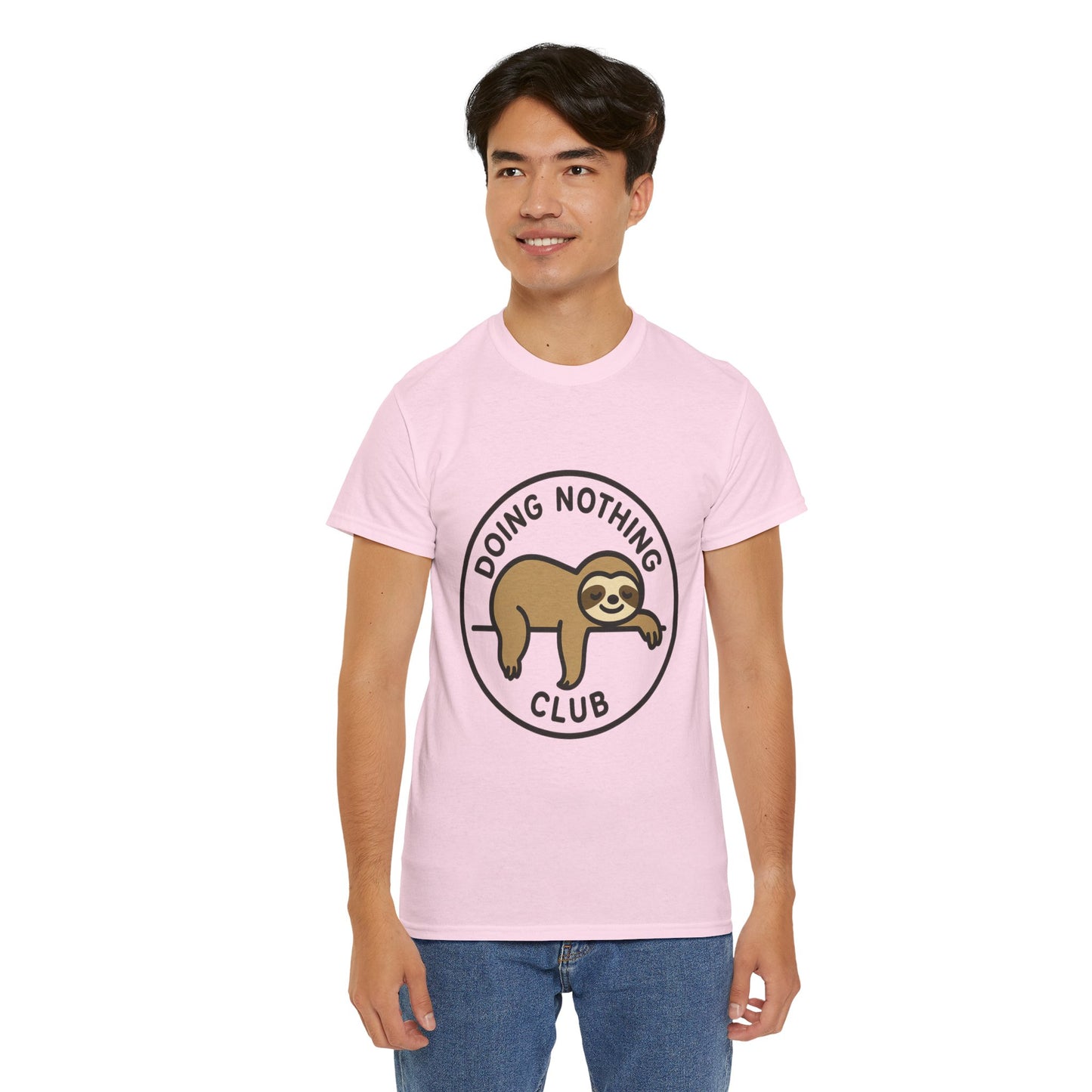 Lazy Cat Club Tee, Unisex Relaxed Fit T-Shirt, Funny Chill Shirt, Cute Cat Graphic Tee, Lounge Aesthetic Gift
