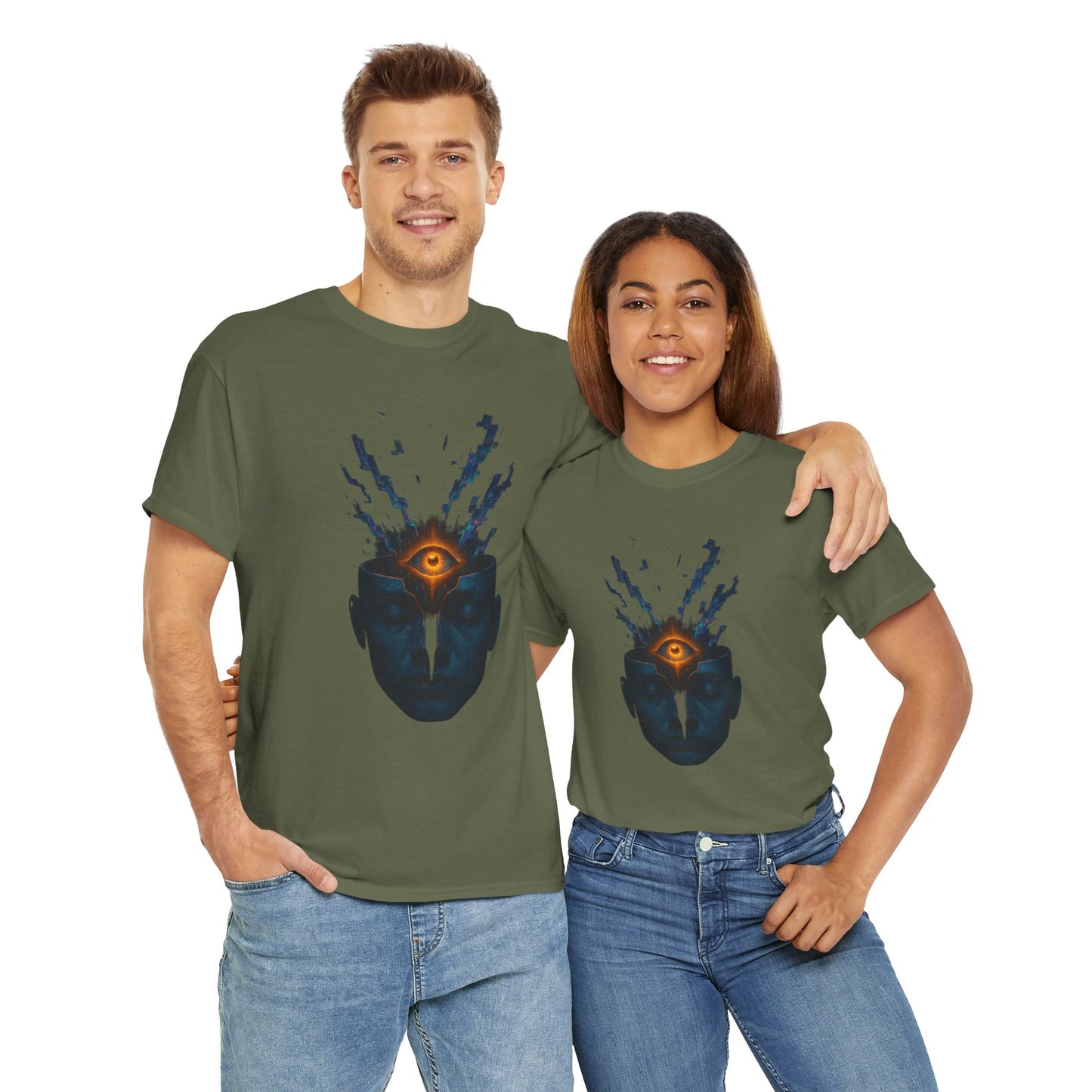 Mystical Third Eye Shirt, Trippy Unisex Tee, Spiritual Graphic Tee, Mind Bending Artwear