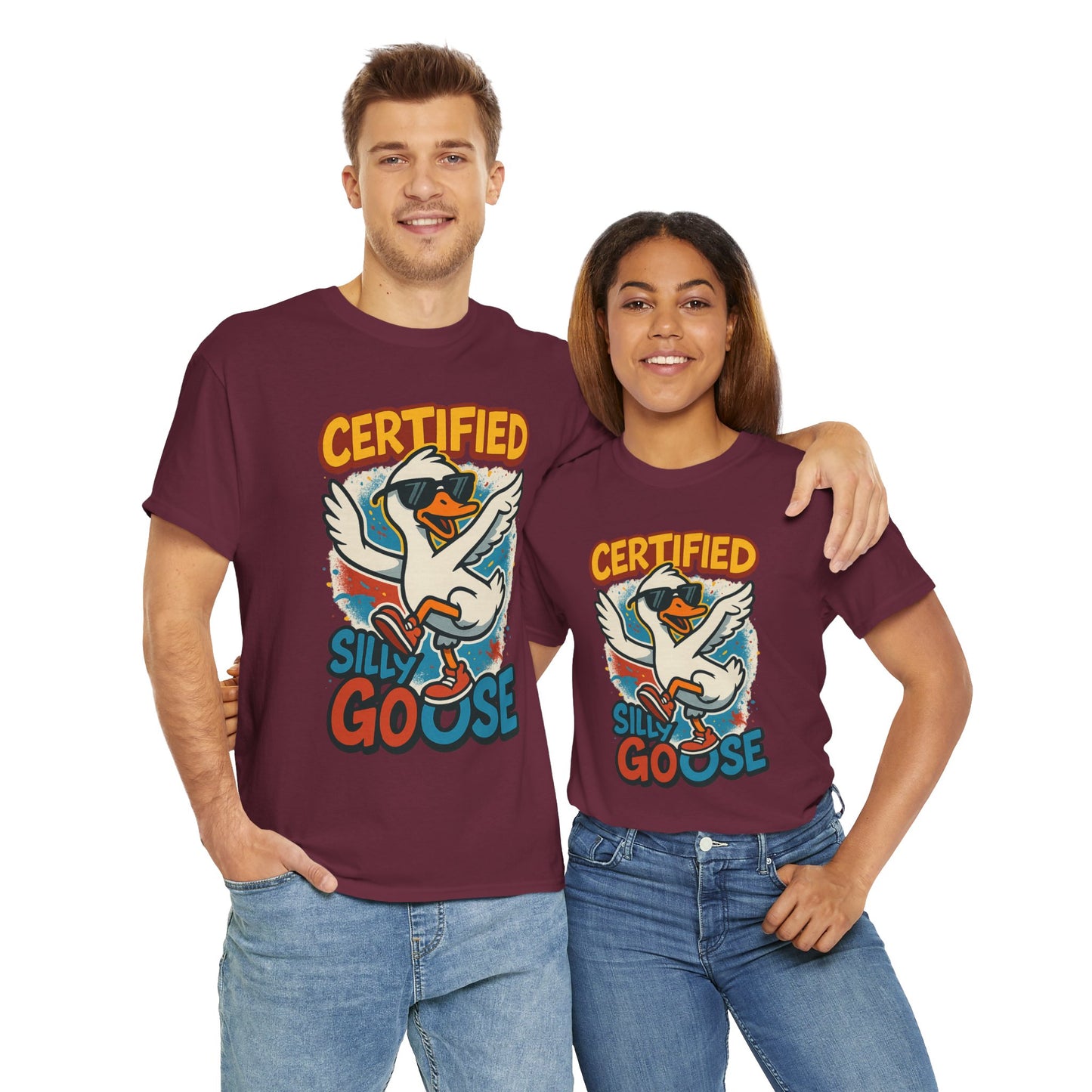 Silly Goose T-Shirt, Funny Cartoon Duck Tee, Quirky Meme Shirt, Retro Graphic, Cool Unisex Gift, Playful Goose Design