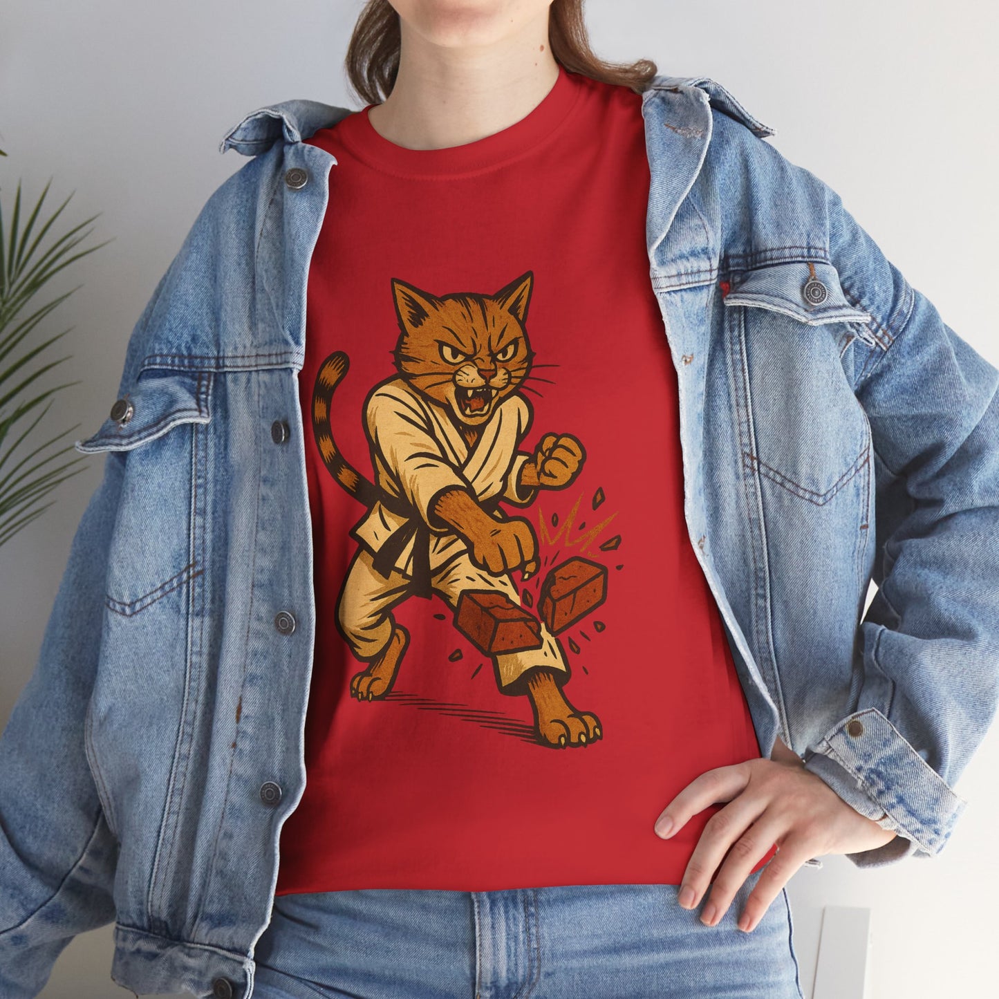 Karate Cat T-Shirt - Funny Martial Arts Unisex Tee for Cat Lovers, Paws & Claws Collection