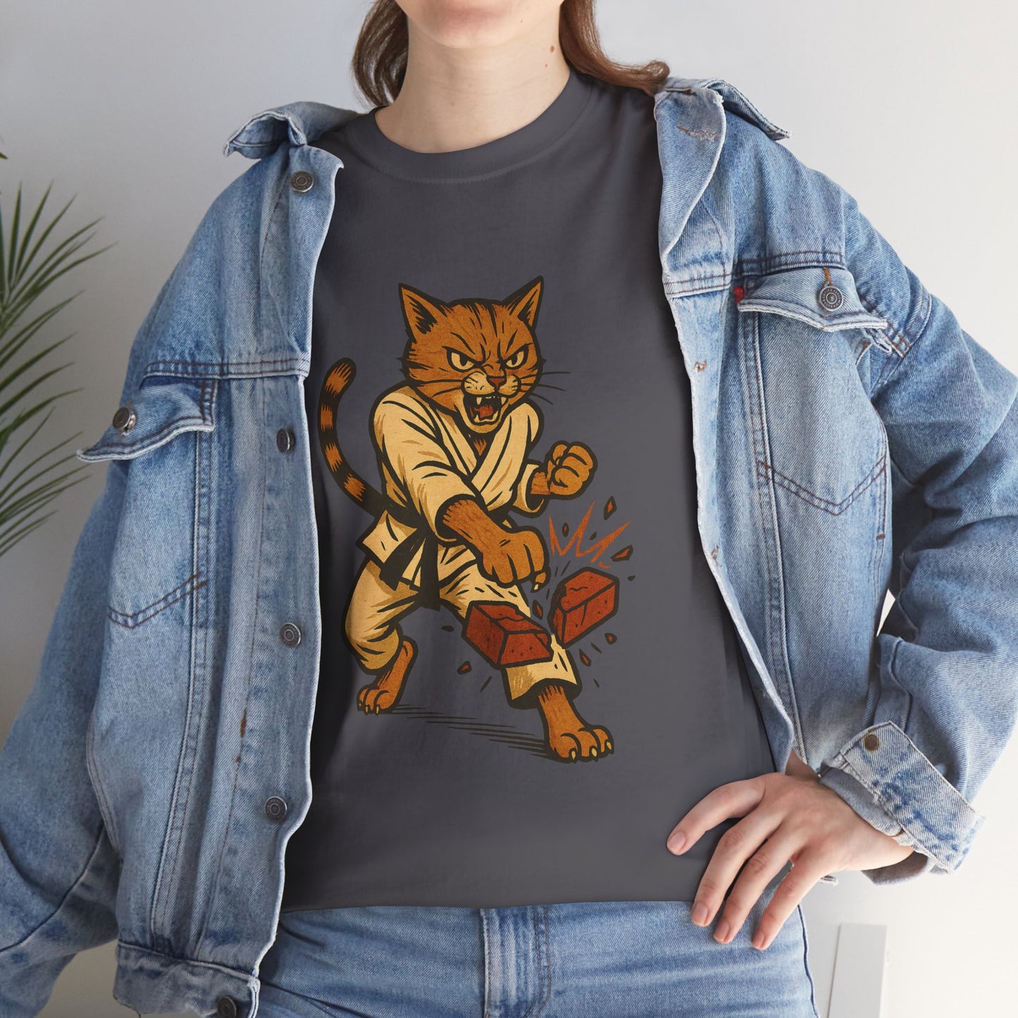 Karate Cat T-Shirt - Funny Martial Arts Unisex Tee for Cat Lovers, Paws & Claws Collection