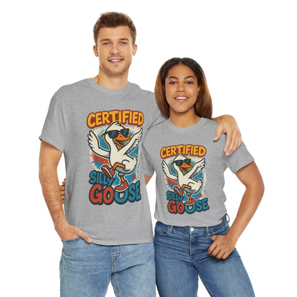 Silly Goose T-Shirt, Funny Cartoon Duck Tee, Quirky Meme Shirt, Retro Graphic, Cool Unisex Gift, Playful Goose Design