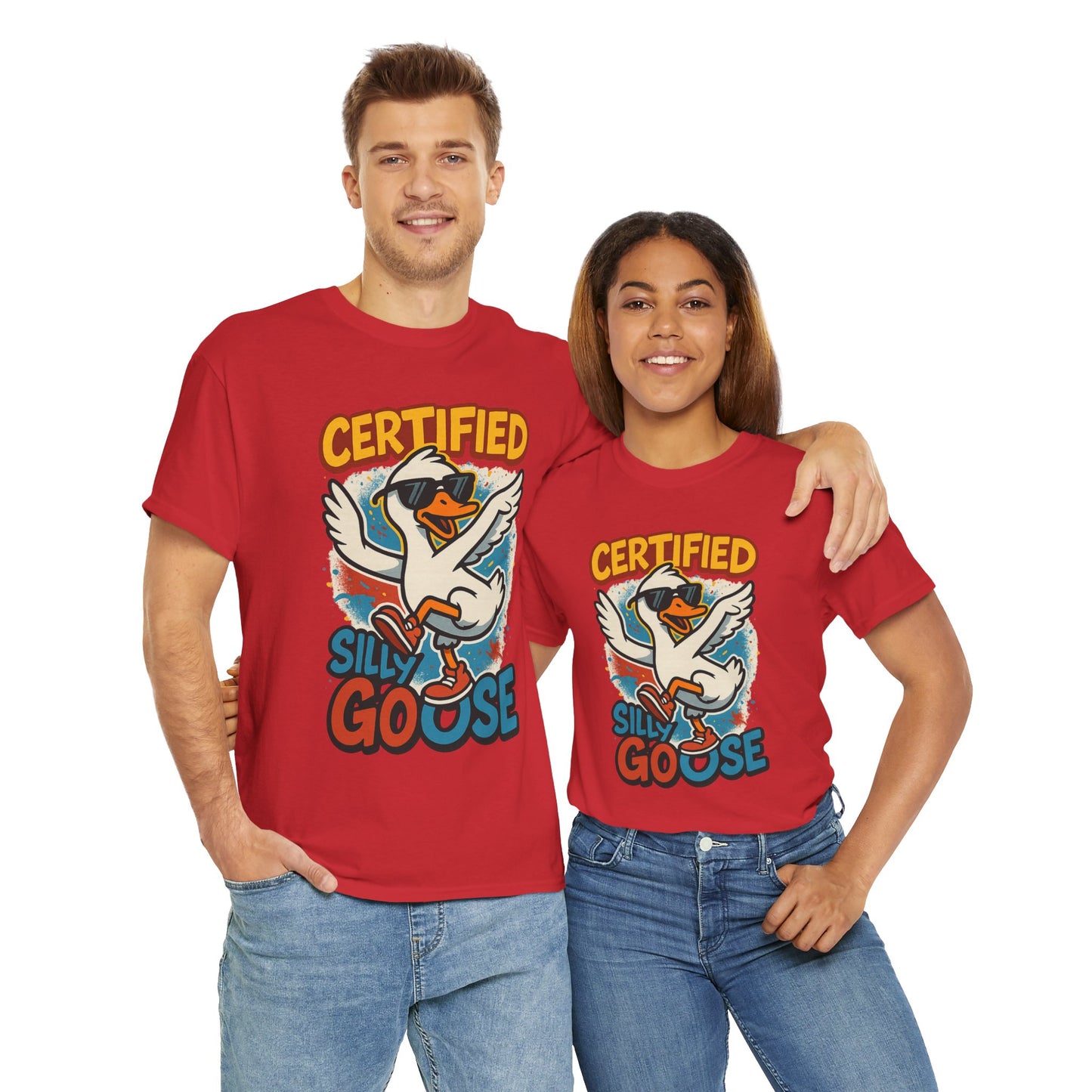 Silly Goose T-Shirt, Funny Cartoon Duck Tee, Quirky Meme Shirt, Retro Graphic, Cool Unisex Gift, Playful Goose Design