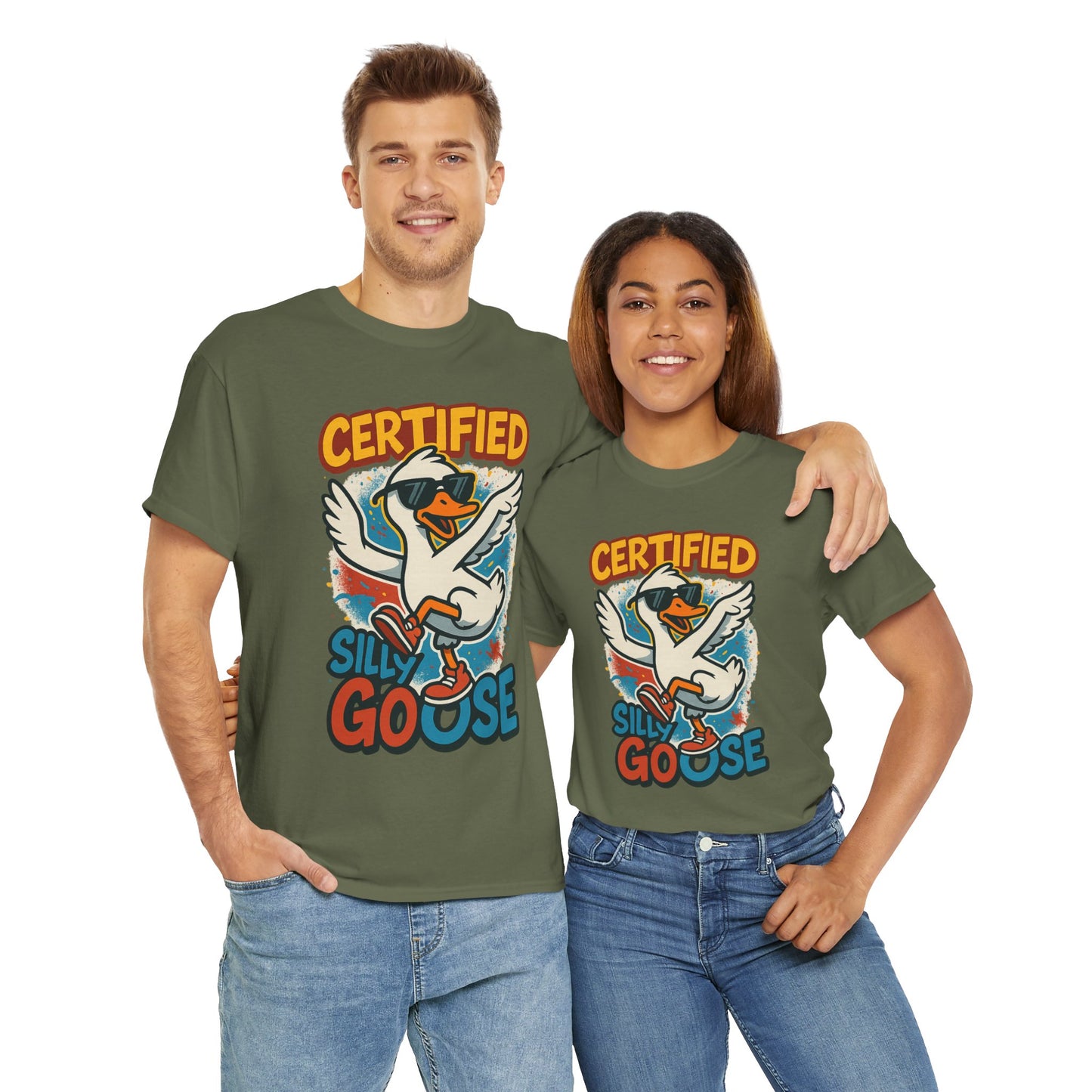 Silly Goose T-Shirt, Funny Cartoon Duck Tee, Quirky Meme Shirt, Retro Graphic, Cool Unisex Gift, Playful Goose Design