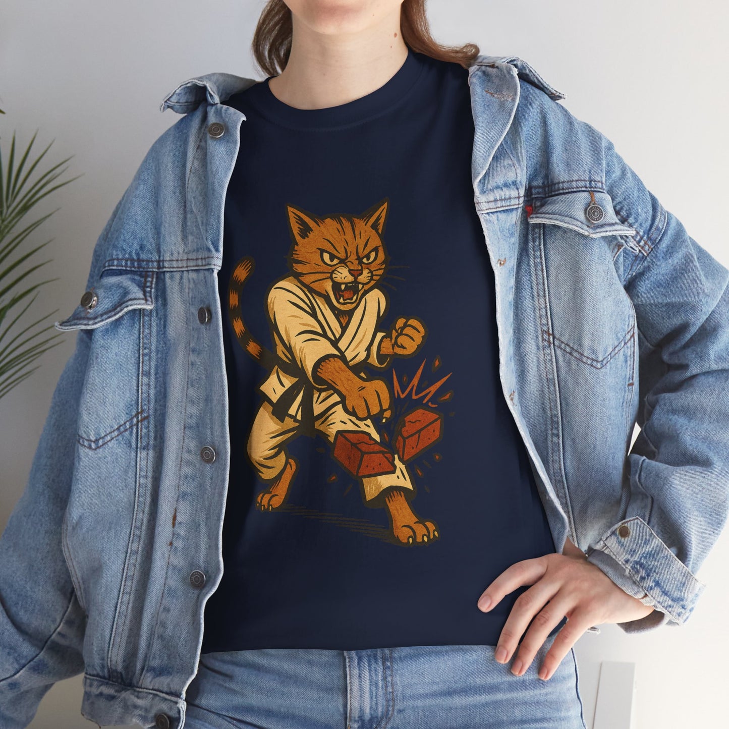 Karate Cat T-Shirt - Funny Martial Arts Unisex Tee for Cat Lovers, Paws & Claws Collection