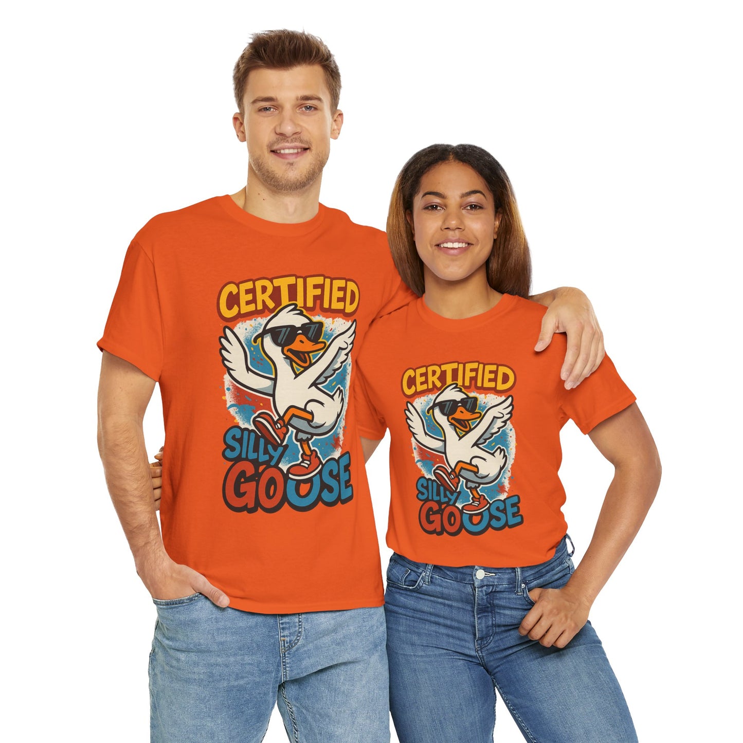 Silly Goose T-Shirt, Funny Cartoon Duck Tee, Quirky Meme Shirt, Retro Graphic, Cool Unisex Gift, Playful Goose Design