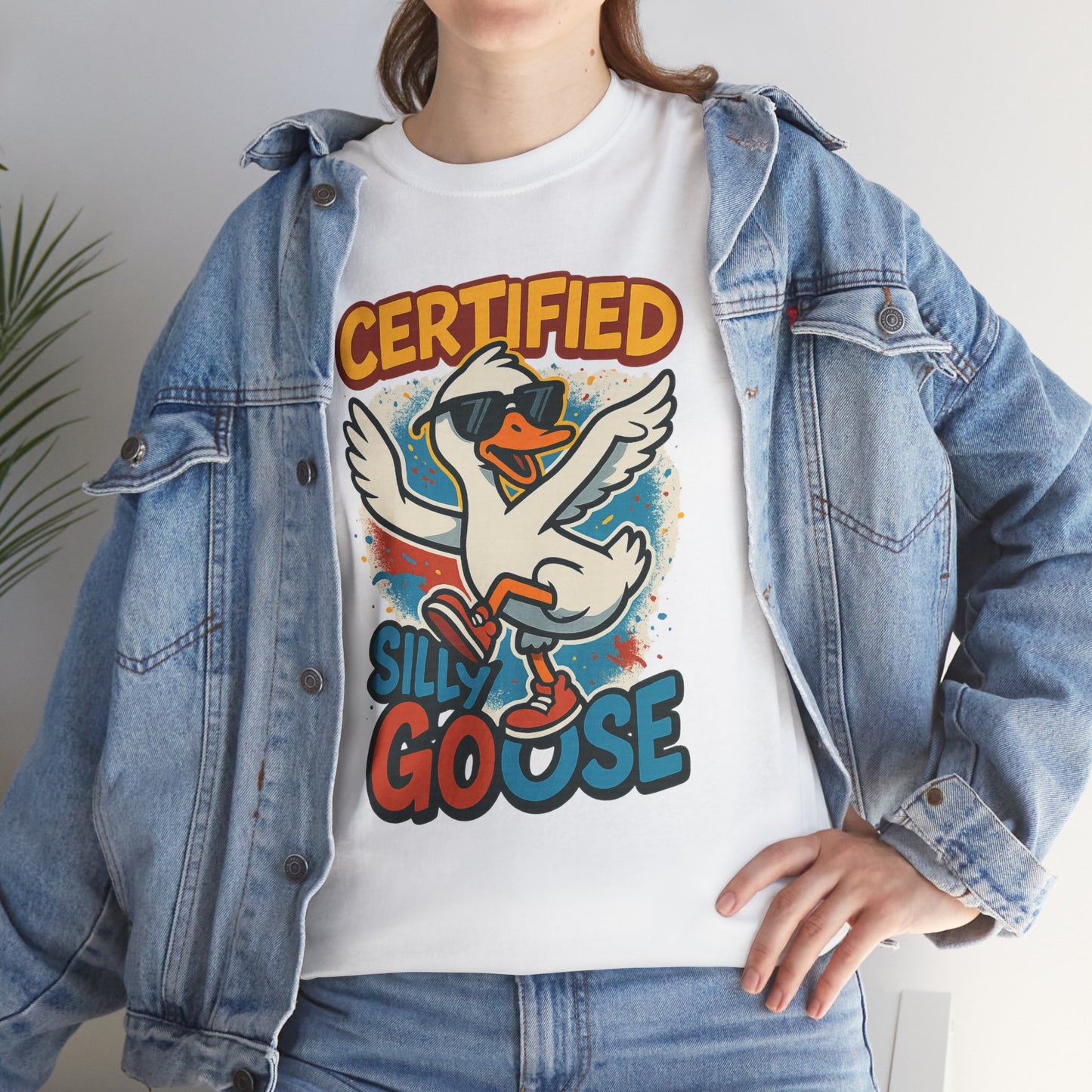 Silly Goose T-Shirt, Funny Cartoon Duck Tee, Quirky Meme Shirt, Retro Graphic, Cool Unisex Gift, Playful Goose Design