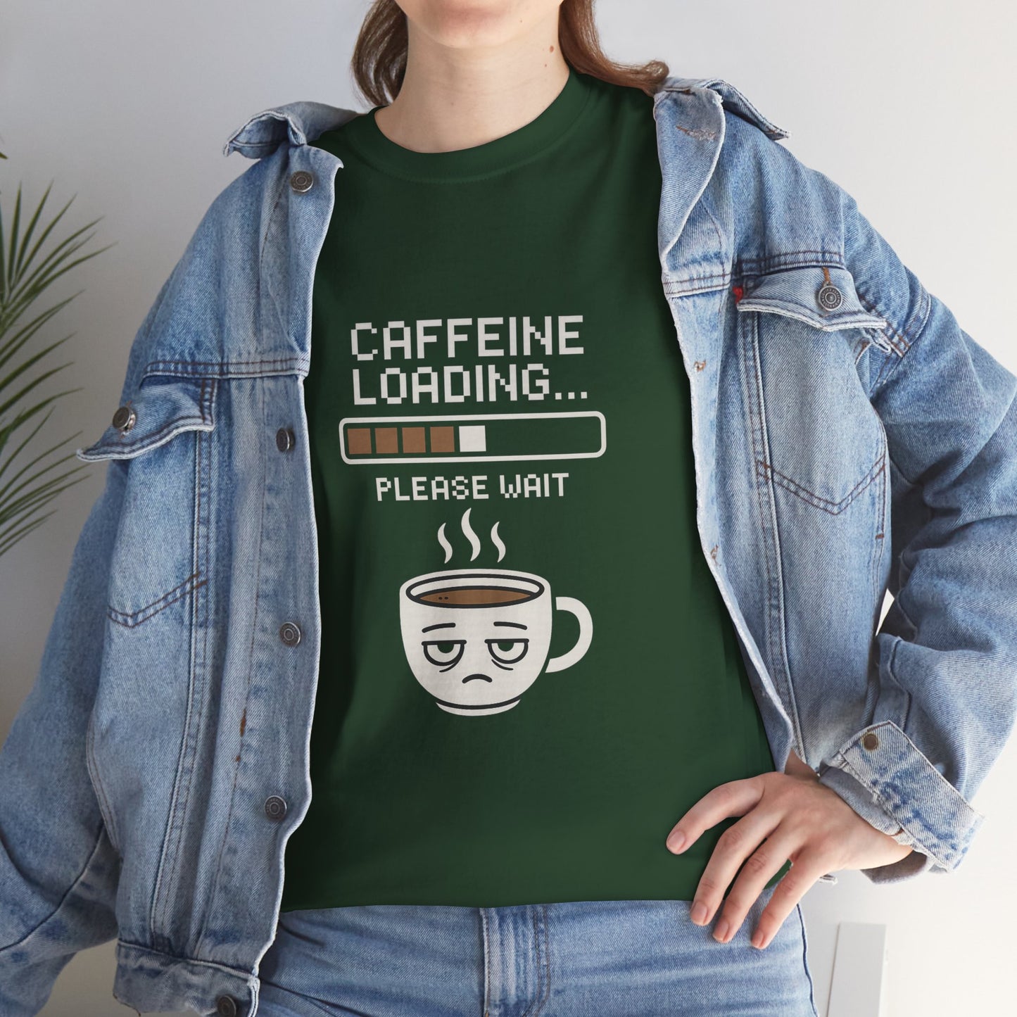 Caffeine Loading Tee - Funny Coffee Shirt, Unisex T-Shirt, Barista Gift, Casual Wear, Lazy Morning Tee, Coffee Lover Humor