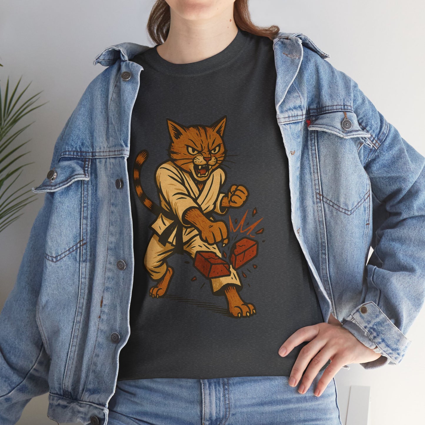 Karate Cat T-Shirt - Funny Martial Arts Unisex Tee for Cat Lovers, Paws & Claws Collection