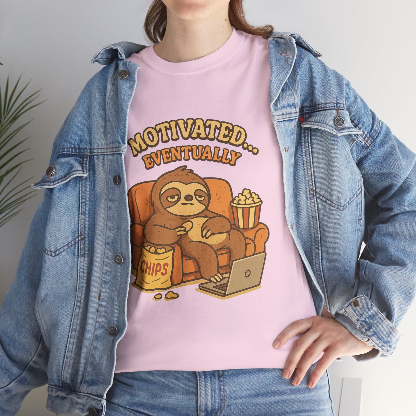 Sloth Running Team Shirt - Funny Lazy T-Shirt, Unisex Heavy Cotton Tee, Gift for Sloth Lovers, Chill Vibes Casual Graphic Tee