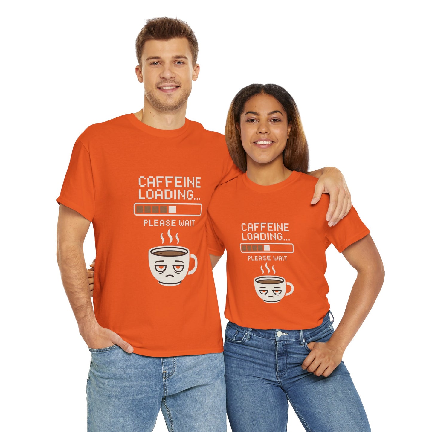 Caffeine Loading Tee - Funny Coffee Shirt, Unisex T-Shirt, Barista Gift, Casual Wear, Lazy Morning Tee, Coffee Lover Humor