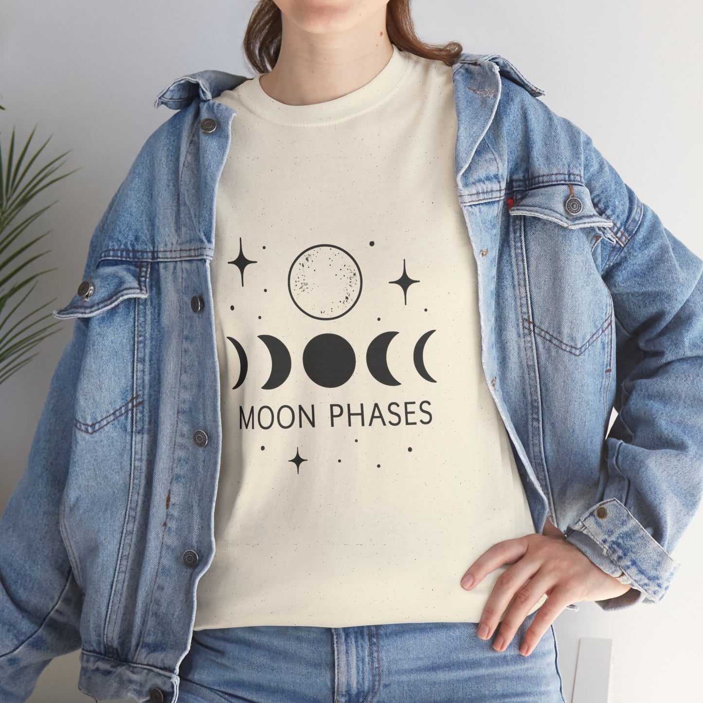 Moon Phases Unisex T-Shirt - Astrology Shirt, Celestial Tee, Spiritual Gift, Starry Night Apparel, Lunar Lover Gift