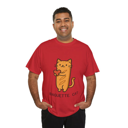 Baguette Cat T-Shirt Cute & Funny Cat Lover Tee