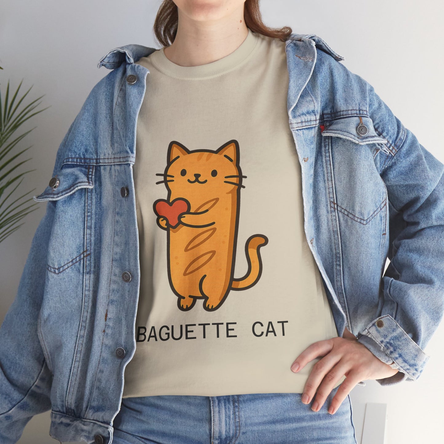 Baguette Cat T-Shirt Cute & Funny Cat Lover Tee