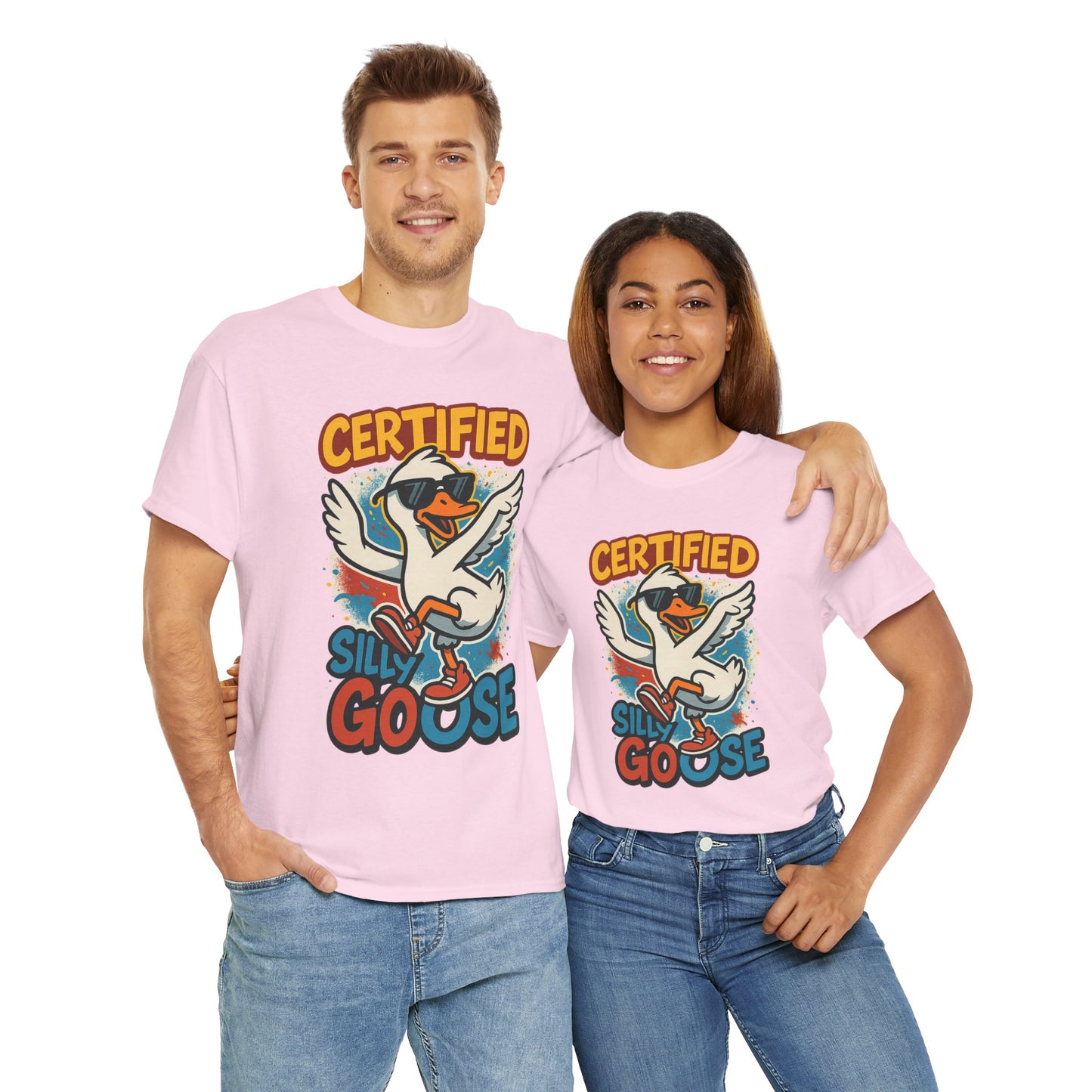 Silly Goose T-Shirt, Funny Cartoon Duck Tee, Quirky Meme Shirt, Retro Graphic, Cool Unisex Gift, Playful Goose Design