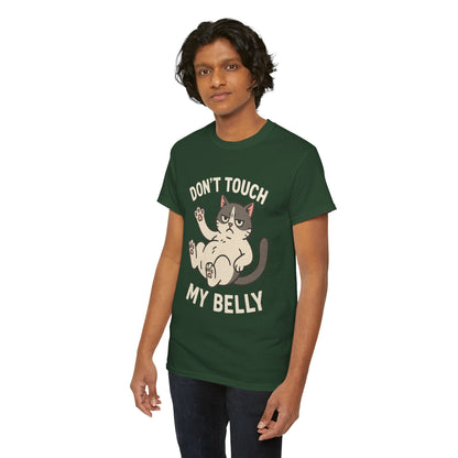 Dont Touch My Belly Cat Tee Grumpy Cat Graphic Shirt, Funny Unisex Gift