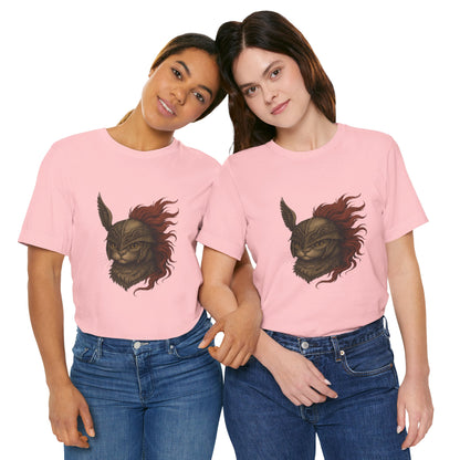 Malenia Cat Helmet Tee - Fantasy Cat T-Shirt, Elden Ring Inspired Shirt, Gamer Gift